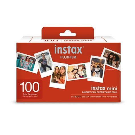 Fujifilm Instax Mini Film Super Value Pack (100 Film Pack) - Walmart.com - Walmart.com