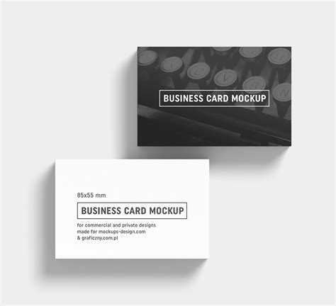 Free Black & White Business Card Mockup PSD Templates - Good Mockups