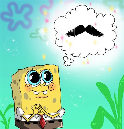 Spongebob wants mustache by Cocodoo on DeviantArt