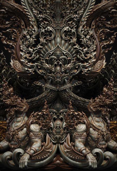 The combination of contemporary Thai art with the belief in Buddhism - ZBrushCentral