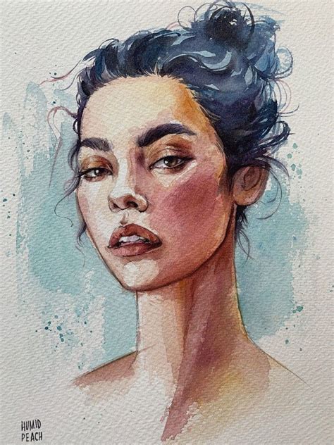 Pin by Nuñez Gaila on Acrylique | Portrait art, Watercolor art face ...