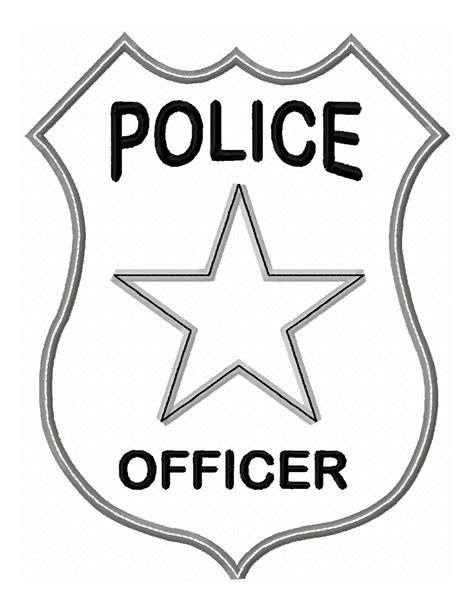 Badge Coloring Page - Coloring Home