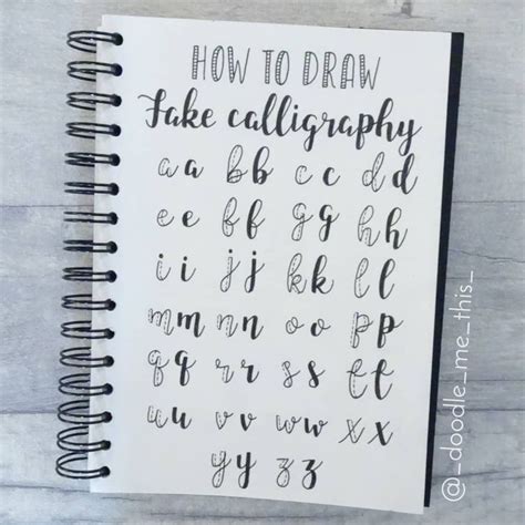 Fake Calligraphy | Fake calligraphy, Lettering alphabet, Hand lettering ...