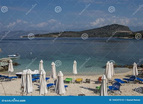 Ksamil beach, Albania stock photo. Image of view, tree - 104247510