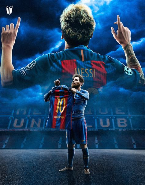 Lm 17# Barcelona Lionel Messi Poster Hd Wallpaper 45*30cm | lupon.gov.ph