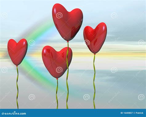 Valentine Heart Balloons. Royalty Free Stock Photography - Image: 1640807