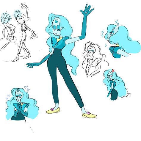 Pearl and Sapphire fusion sketches : r/stevenuniverse