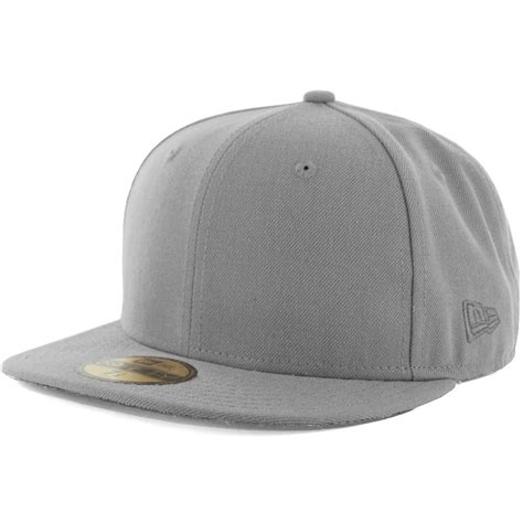 New Era Blanks 59FIFTY Plain Blank Fitted Hat Grey Tonal - Billion ...