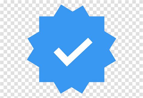 a blue star with a check mark on it