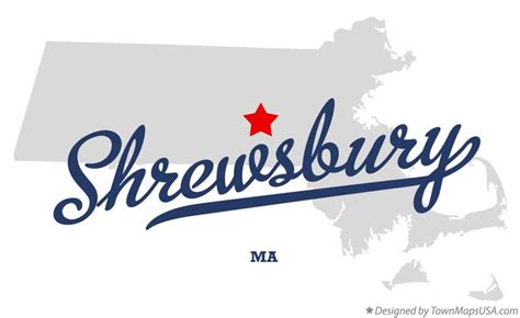 Map of Shrewsbury, MA, Massachusetts