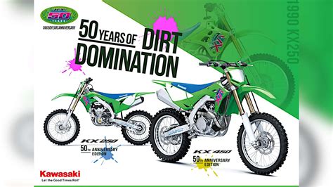 2024 Kawasaki KX450 Gets Updates And Sweet 50th Anniversary Retro Graphics