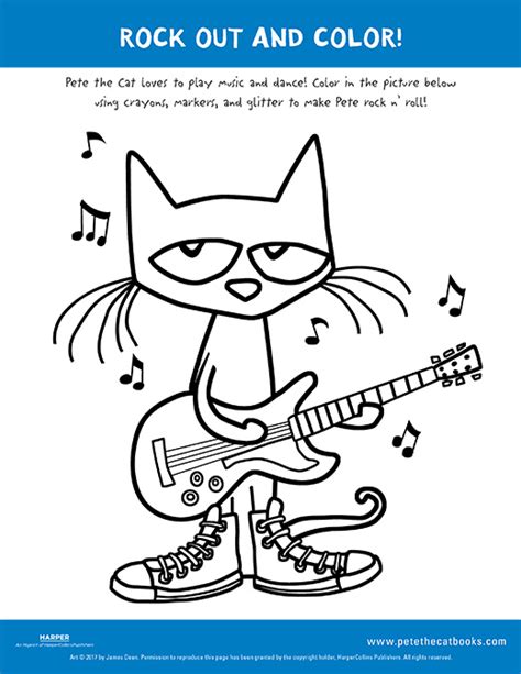 Rock Out and Color with Pete the Cat!