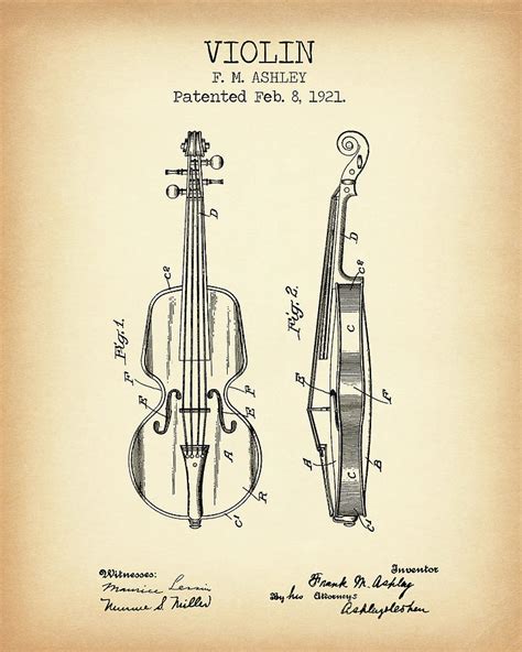 Violin vintage poster Digital Art by Dennson Creative - Pixels