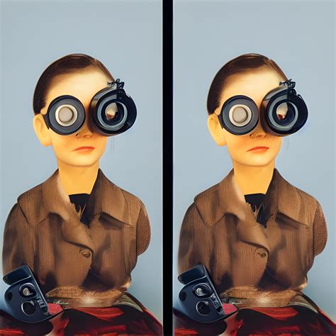 Early experiment in stereoscopy (relax your eyes and superimpose the ...