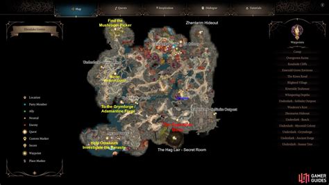 Baldur's Gate 3 Act 1 Underdark: Map, Entrances, POIs - Act 1 ...