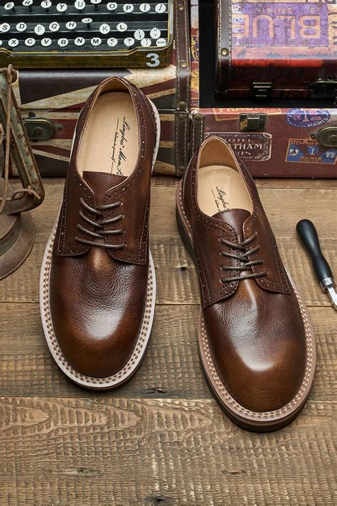 All Brown Dress Mens Formal Shoes Genuine Leather Oxford Shoes Genuine ...