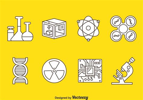 Technology And Science Icons Vector 119724 Vector Art at Vecteezy