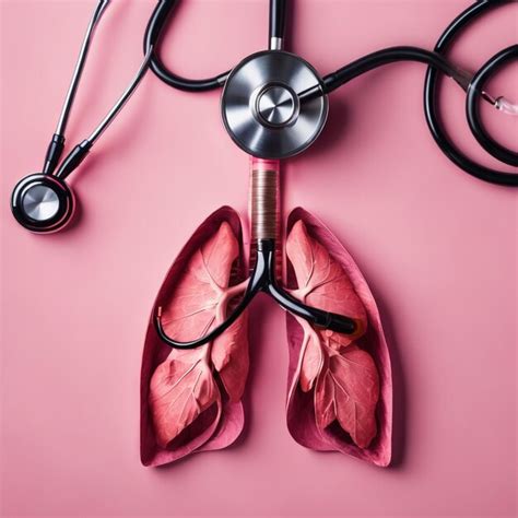 Premium AI Image | A photo of an effected lungs with stethoscope