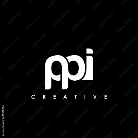 PPI Letter Initial Logo Design Template Vector Illustration Stock ...