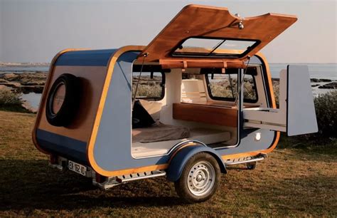 This lightweight trapezoid camper is inspired by a boat - The Spaces