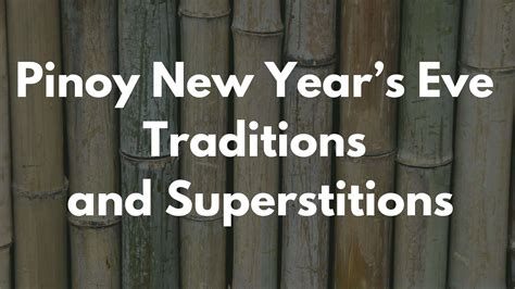 PH New Year’s Eve Traditions and Superstitions