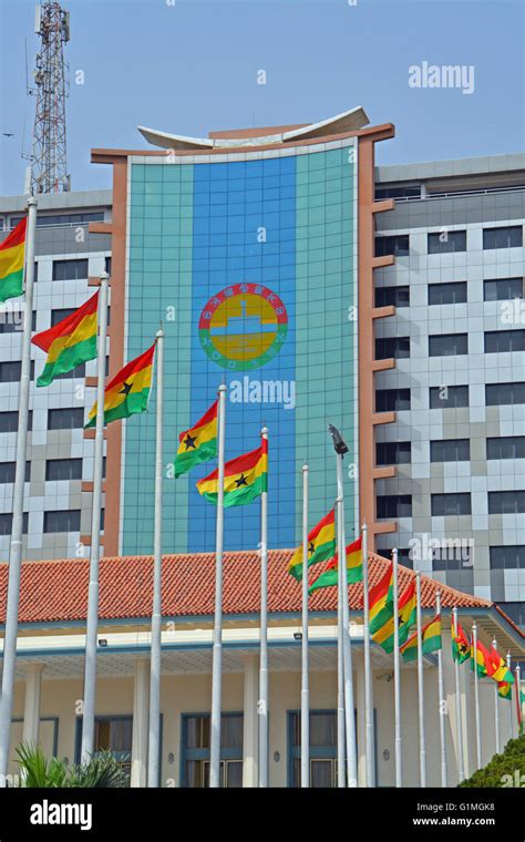 Parliament of Ghana, West Africa, in the capital city of Ghana - Accra ...