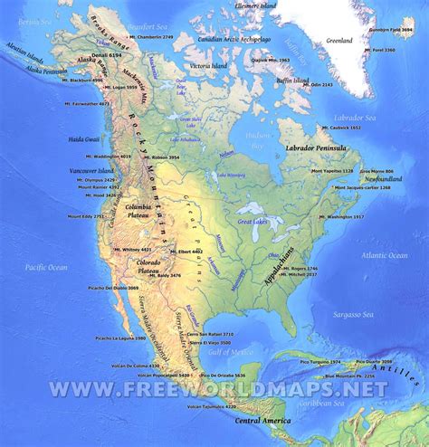 Pin by JArvid on Worldbuilding | North america map, America map, Physical map