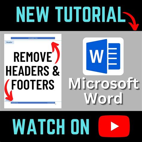 How to remove all headers footers in microsoft word – Artofit