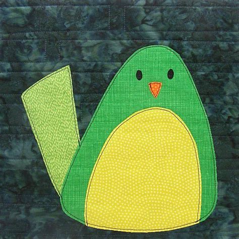 Chirp a bird applique quilt pattern PDF digital pattern | Etsy | Applique quilt patterns ...