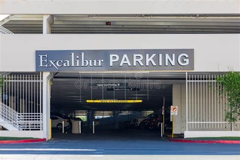 The Parking Lot of Excalibur Hotel in Las Vegas - LAS VEGAS - NEVADA ...