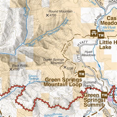 CNHT - Applegate Route, Siskiyou Mountains Map by Bureau of Land ...