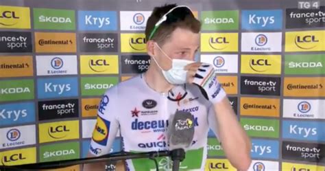 Irish cyclist Sam Bennett breaks down in tears after historic Tour de ...