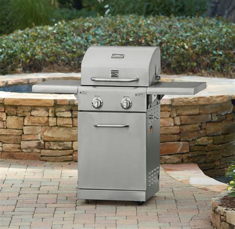 Kenmore 2 Burner Small Space Stainless Steel Gas Grill - Outdoor Living ...