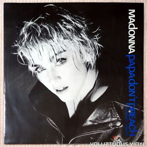 Madonna ‎– Papa Don't Preach (1986) Vinyl, 12", Single – Voluptuous Vinyl Records