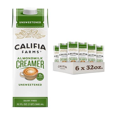 Buy Califia Farms Unsweetened Almond Milk Coffee Creamer, Dairy And ...