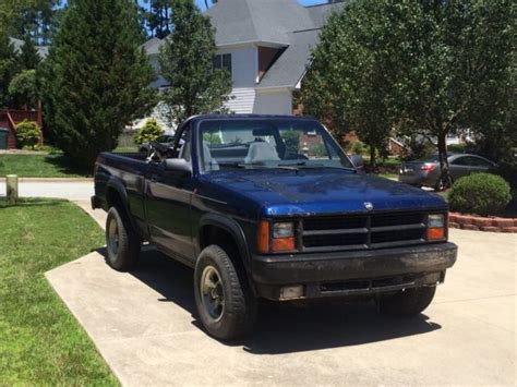 Dodge Dakota Convertible Pickup 1990 Blue For Sale. 1B7GG69X7LS612301 Dodge Dakota Convertible ...