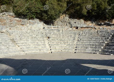 Ruins of Ancient Butrint in Butrint National Park Stock Photo - Image of pillars, excavation ...