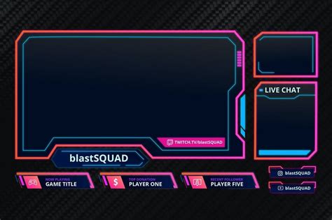 Twitch Overlay Photoshop Template