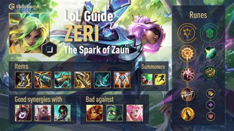 Zeri Champion Build Guide | EarlyGame