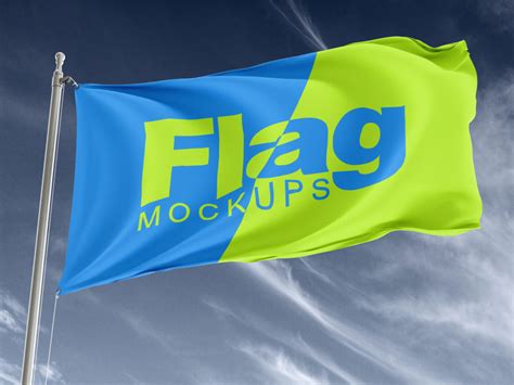 Free Flag Mockup PSD - Free Download