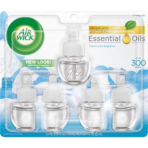 Air Wick Plug in Refill, 5ct, Fresh Linen, Same Great Fragrance of ...