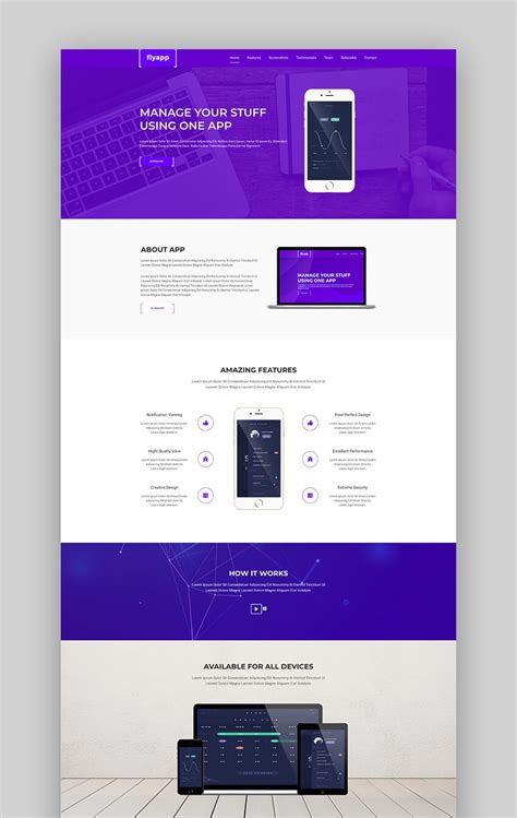 20+ Best Mobile App Landing Page Template Designs (2020 Examples)