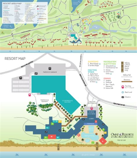 Aiprst Omni Amelia Island Resort Map | Tourist Attractions | Recreation