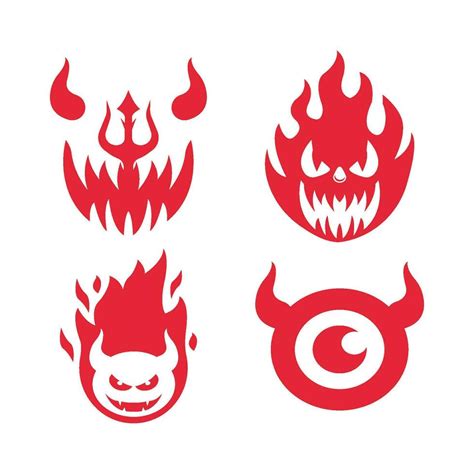 Devil logo vector template 35827488 Vector Art at Vecteezy