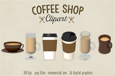 Coffee Shop Clipart ~ Graphics on Creative Market