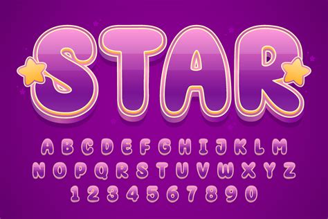 decorative star editable text effect vector design 24339088 Vector Art ...