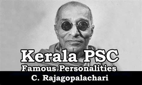 Famous Personalities - C. Rajagopalachari (1879-1972)