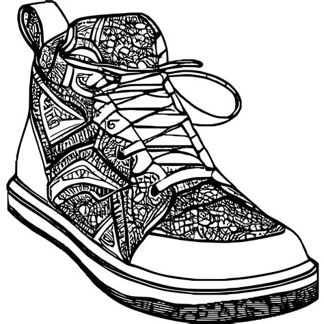 Nike Shoe Coloring Pages