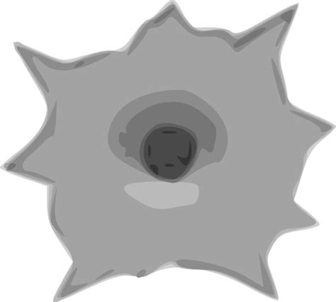 Bullet Hole clip art Free vector in Open office drawing svg ( .svg ) vector illustration graphic ...