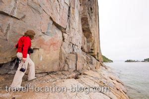 Pictographs On Agawa Rock Lake Superior Provincial Park